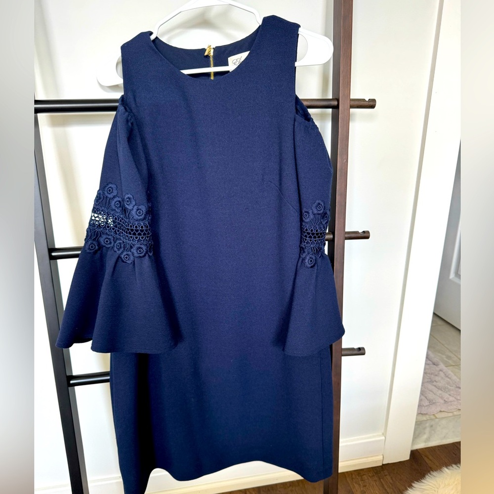 Eliza J navy dress
